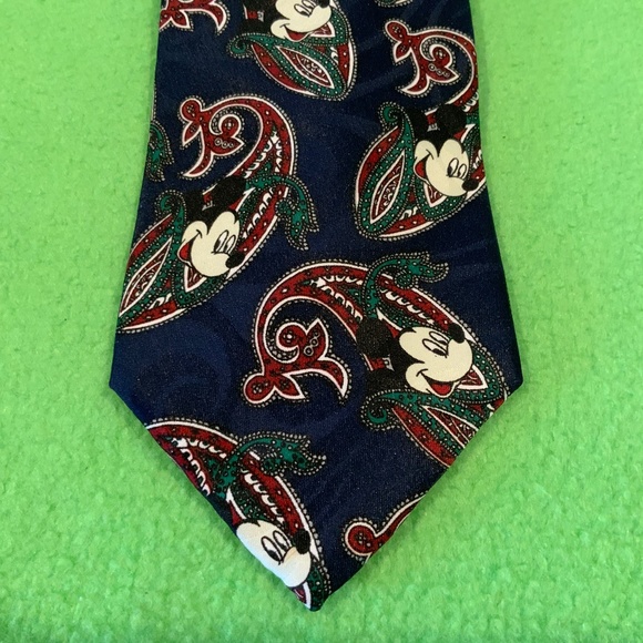 Disney Other - Disney Mickey Mouse Paisley Necktie Tie
